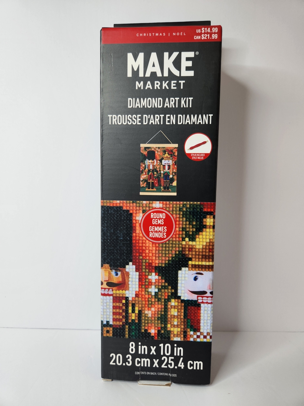 MAKE Market Black Diamond Art Kit - 8 x 10 Nutcracker Design